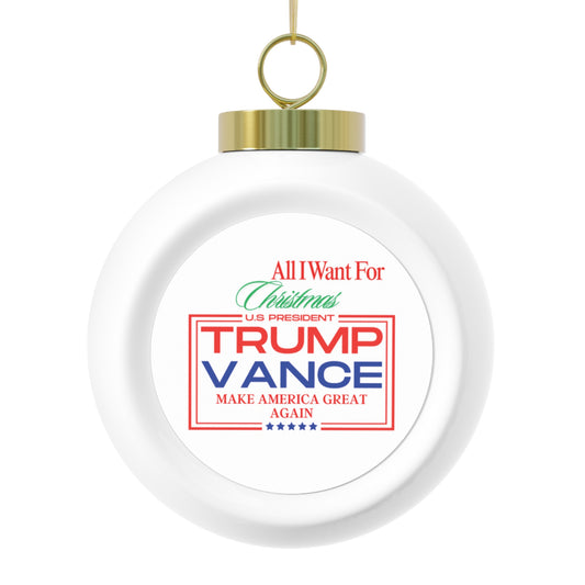 Trump/Vance Christmas Ornament