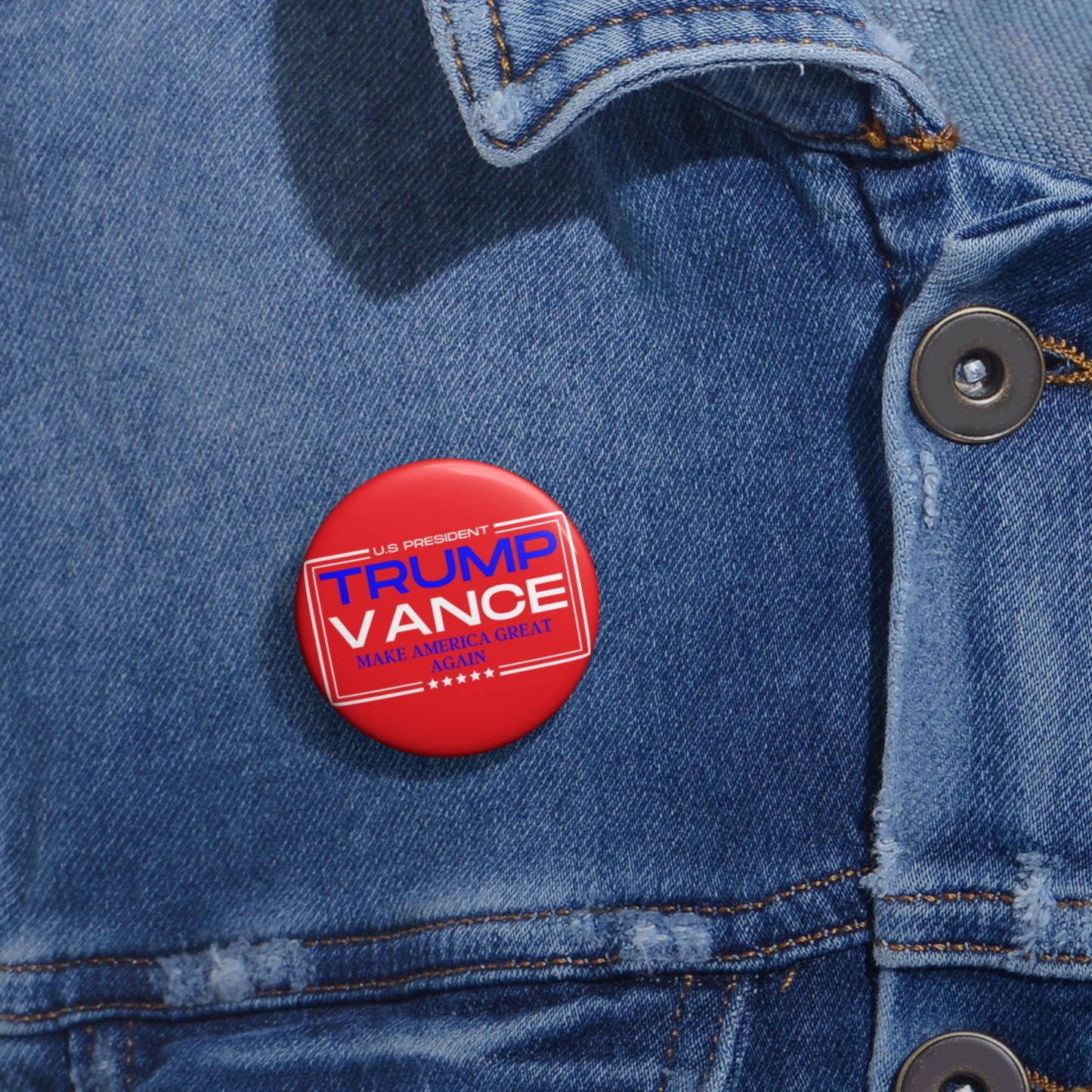 Trump/Vance Make America Great Again Pin Buttons