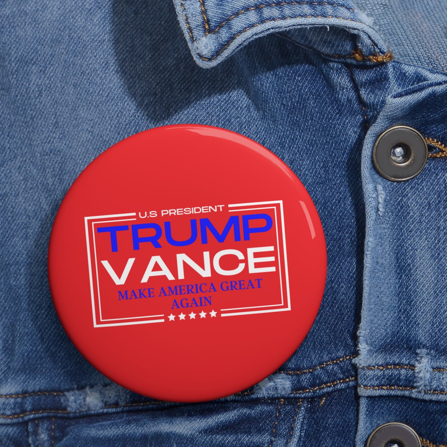 Trump/Vance Make America Great Again Pin Buttons