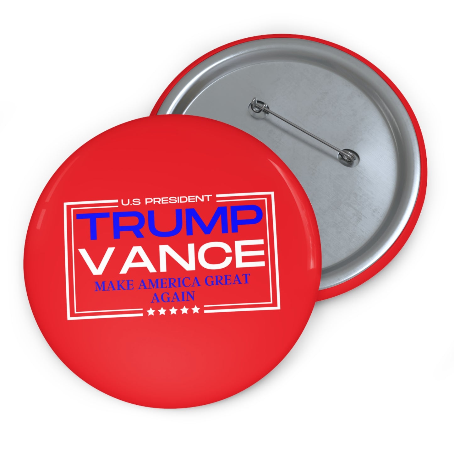 Trump/Vance Make America Great Again Pin Buttons