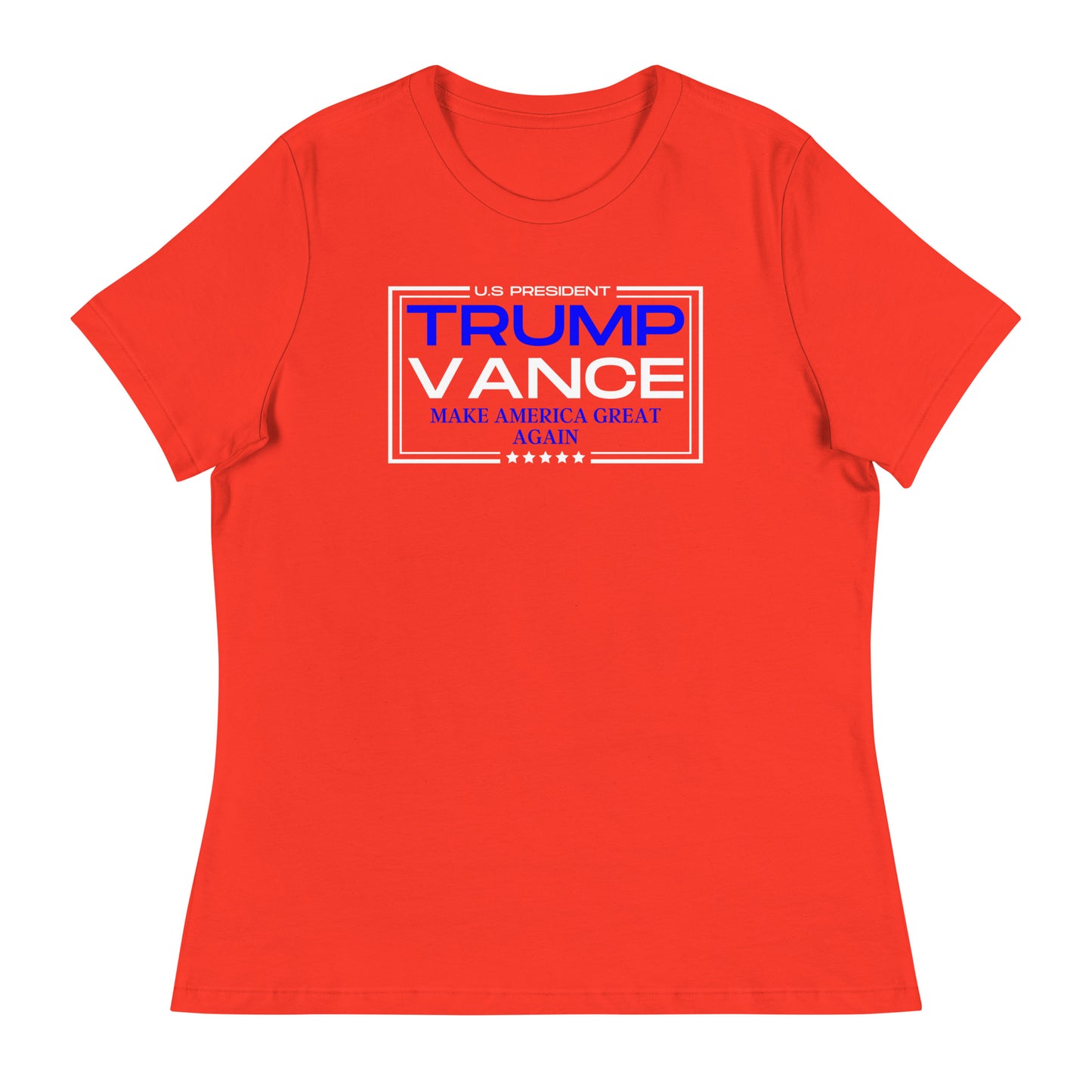 Trump/Vance Make America Great Again Women's Relaxed T-Shirt (Red)